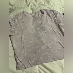 Pastel Purple Victorias Secret Bodysuit with tropical design-Medium
